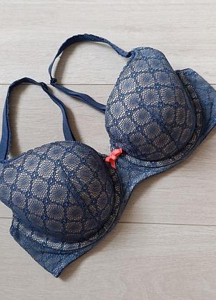 Бюстгальтер ажурный бюст кружевной лиф victoria's secret 34d 75d 70e