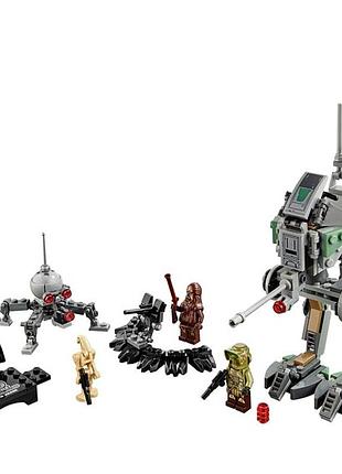 Набор конструктор лего звездных войн шагоход разводитель Республики