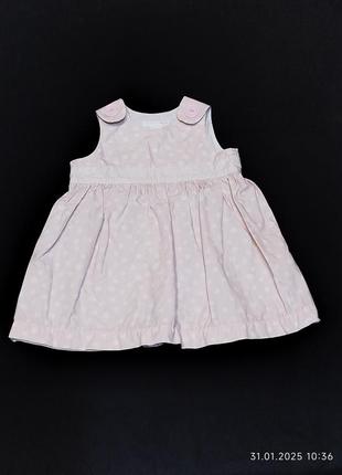 Розовый сарафанчик h&m 68 размер 5777