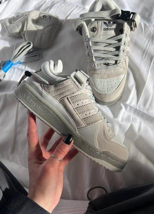 Кросівки adidas forum x bad bunny grey