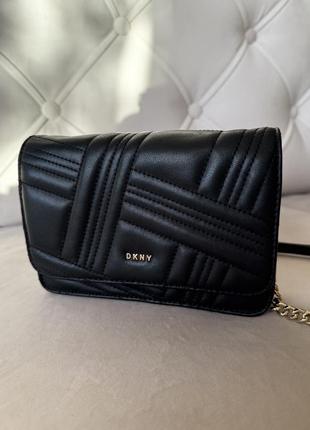 Брендова шкіряна сумка dkny
