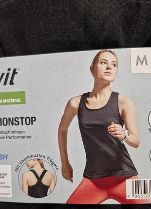 Чорна спортивна майка crivit.