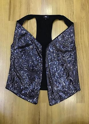 Безрукавка камізелька блискуча пайєтка паєтка