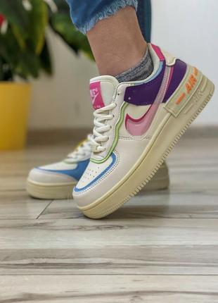 Sale! кроссовки женские nike air force 1 бежевые