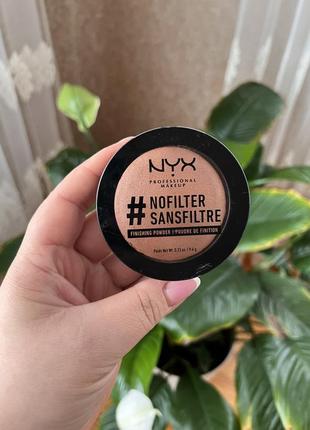 Компактная финишная пудра для лица nyx professional makeup nofilter