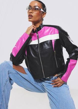 Весняна куртка косуха плт plt prettylittlething