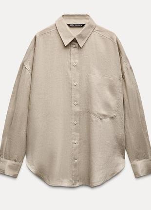 Женская рубашка от zara, размер xl