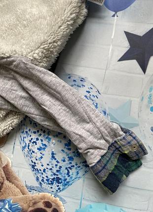 Теплая рубашка 18-24 мес 2