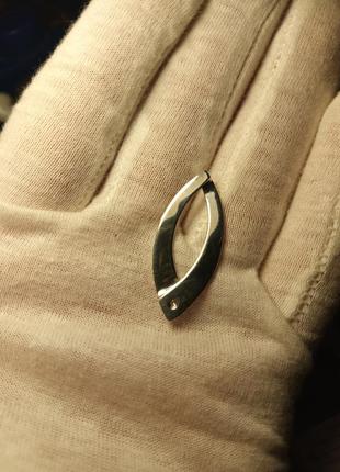 Кулон серебро бриллиант