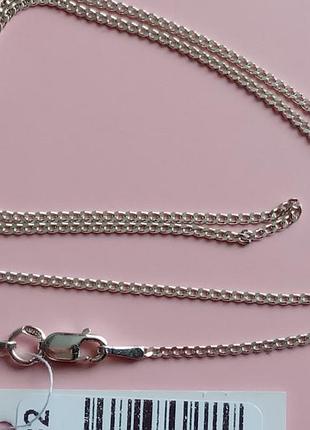 Серебряная цепочка 50 см. вес 2,32 гр серебро 925 пробой панцирьной плетения