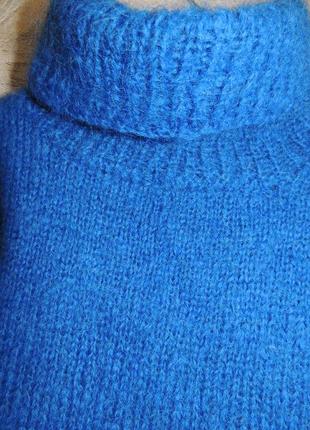 Яркий оверсайз  свитер без рукавов, (теплый жилет с горлом)