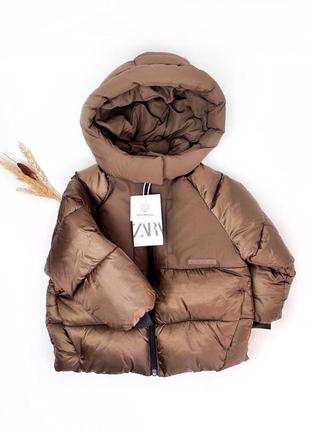 Зимняя куртка на девочку zara