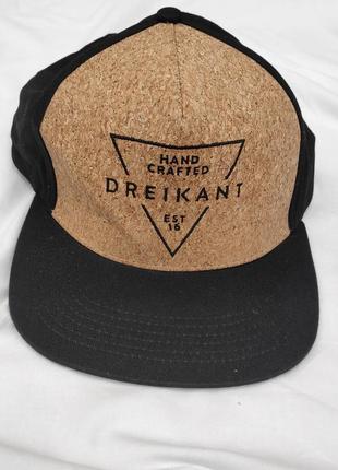 Кепка бейсболка ✨hand crafted dreikant✨ кепка-снепбек коркова кепка