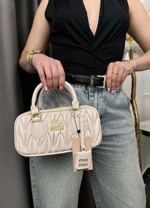 Маленька кремова сумочка миу миу❤️⭐️