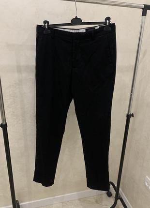 Мужские черные брюки брюки классические h&m