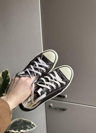 Кожаные коричневые converse