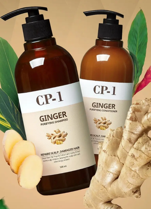 Шампунь і кондиціонер cp-1 ginger purifying shampoo conditioner з екстрактом імбиру для відновлення