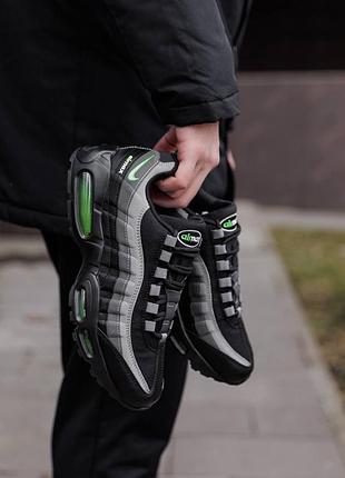 Кросівки nike air max 95 black grey silver 3