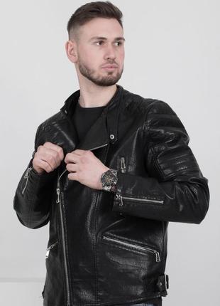 Чоловіча куртка курточка косуха еко шкіра екошкіра шкіряна
