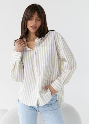 Рубашка женская классическая в полоску