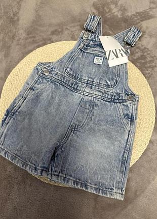 Zara джинсовый комбинезон