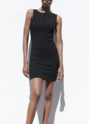 Платье майка zara в рубчик