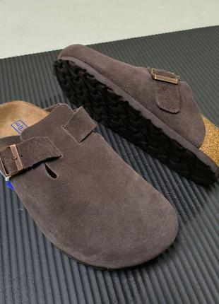 Клоги клоги коричневые сабо birkenstock