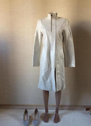 Женский плащ из натуральной кожи франция franco favori