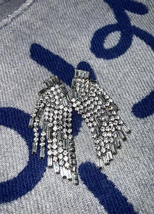 Вечерние серьги в камешке true decadence