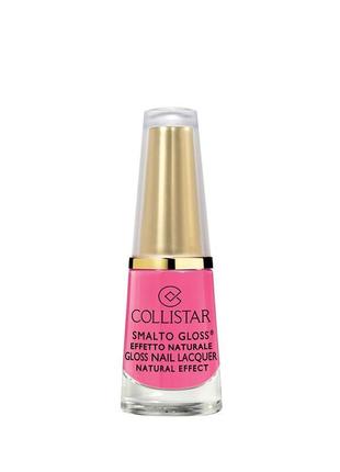 Лак для ногтей collistar gloss nail lacquer natural effect тон 694 ciclamino тестер