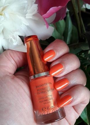 Лак-блиск для нігтів з ефектом гелю gloss nail lacquer gel effect 544 arancio mobil тестер