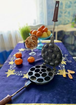 Вінтаж! 🥯🌰 форма для випічки горішків печива важка надійна радянська грецькі горіхи з начинкою
