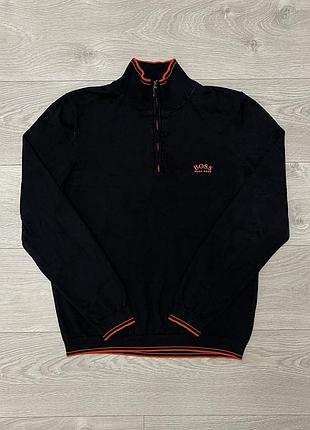 Чорна кофта светр хуго босс hugo boss ziston w20, розмір sm, оригінал