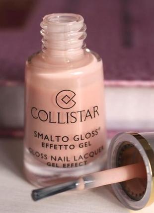 Лак-блиск з ефектом гелю collistar gloss nail lacquer gel effect 513 neutro french тестер