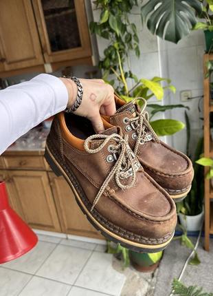 Шкіряні вінтажні туфлі лофери дербі dockers