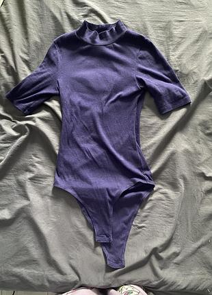 Фіолетовий боді, водолазка, гольф