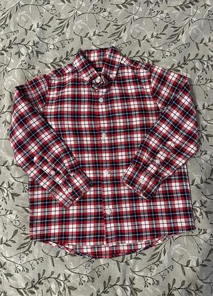 Рубашка next в клетку 4 года
