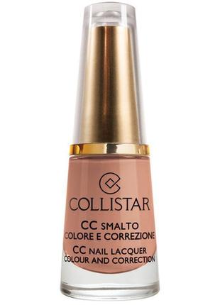 Укрепляющий лак с кератином collistar cc nail lacquer colour and correction 638 biscotto