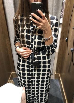 Ремень massimo dutti, черный, натуральная кожа, размер s5 фото