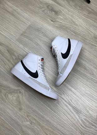 Кеды nike blazer mid 77, кожаные кеды nike blazer белые кроссовки nike белые кожаные кеды высокие nike