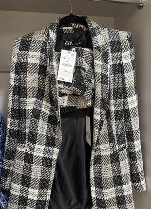 Твидовый костюм zara
