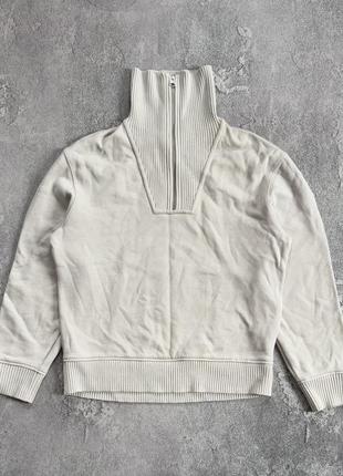 Cos s 1/4 zip sweater мирер джемпер свитшот пуловер с горлом на замке
