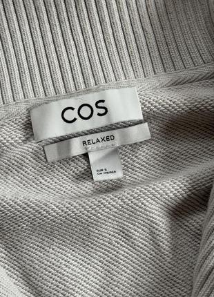 Cos s 1/4 zip sweater мирер джемпер свитшот пуловер с горлом на замке