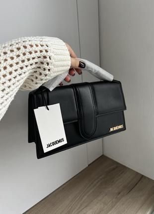 Сумка jacquemus le grand bambino black black mini