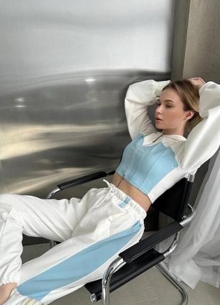 Спортивный джоггеры теплый костюм трехнитка