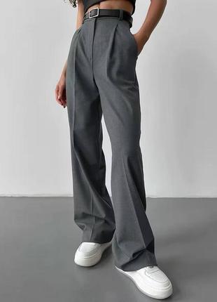 Женские брюки брюки палаццо на высокой посадке