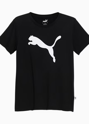 puma randomevent женская футболка essentials big cat black