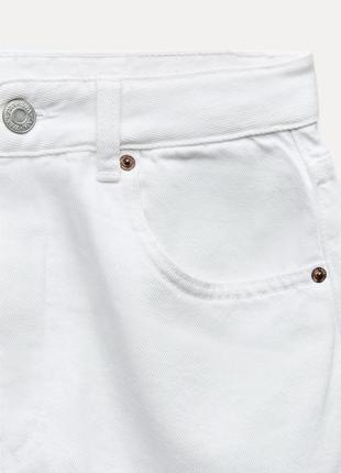 Zara білі шорти джинсові бермуди зара5 фото