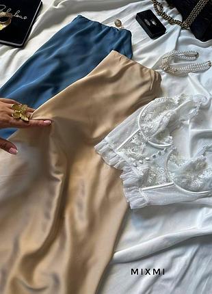 Спідниця атласна
 кольори в асортименті чорний, рожевий, джинс, беж