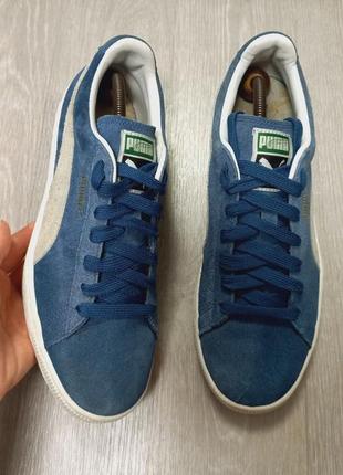 Замшевые мужские кеды puma